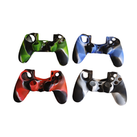 Peau de contrôleur pour PS4, coque de protection en silicone antidérapante compatible avec le contrôleur PS 4 Slim/Pro