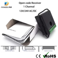 Module récepteur de commutateur de relais universel 1CH DC12/24V RF 433mhz récepteur de télécommande de porte de garage