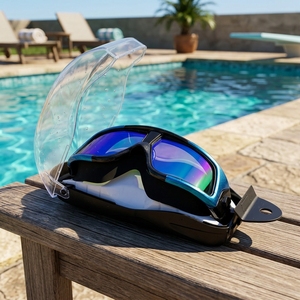 <span class=keywords><strong>Gafas</strong></span> de Natación para Adultos JW-1277 con Marco Grande, Claridad de Alta Definición, Antivaho, Impermeables, con Amplio Campo de Visión y Protección UV - Product Image 4