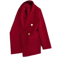 Blazer pour femme C1002TA62, style bureau, décontracté, couleur bonbon, manches longues, boutons métalliques, avec doublure, Sehe Fashion