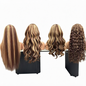 วิกผมแท้บราซิลแบบ Remy  ติดหน้าผากด้วยลูกไม้แบบไม่ต้องใช้กาว  HD โปร่งใส  พร้อมผมเบบี้แฮร์  <span class=keywords><strong>ไฮ</strong></span><span class=keywords><strong>ไล</strong></span><span class=keywords><strong>ท์</strong></span><span class=keywords><strong>สี</strong></span><span class=keywords><strong>เทา</strong></span>  ความหนาแน่น 200% สำหรับผู้หญิง - Product Image 1