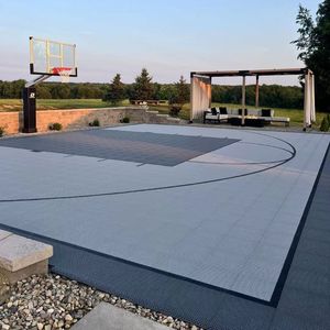 Piastrelle per pavimenti per campi da basket all'aperto ad incastro in plastica ignifuga 3x3 tessere Puzzle eco-friendly - Product Image 6