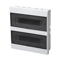 Boîtier de distribution AC entièrement en plastique 36 circuits, boîte de commutation d'air intérieure, boîte de câblage universelle pour courant fort, boîte de commutation d'air pour éclairage