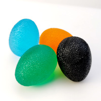 Pelota de Silicona con Forma de Huevo para Ejercicios de Manos, Pelota de Compresión para Entrenamiento de Fuerza de Dedos y Rehabilitación