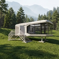 Maison préfabriquée de luxe moderne, maison capsule écologique, maison capsule à prix d'usine de qualité supérieure, vente chaude, personnalisable