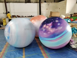Grand modèle <span class=keywords><strong>de</strong></span> globe planétaire géant gonflable en PVC à éclairage LED Boule publicitaire Terre Lune Mars Soleil Vénus Mercure Saturne Ballon Design - Product Image 4