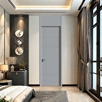 Porte moderne en cristal de carbone insonorisée et sans peinture, plus économique, idéale pour hôtels, écoles, bureaux et espaces publics