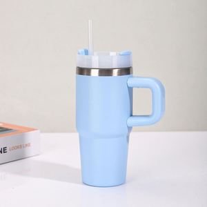 Vaso de Agua Infantil de Acero Inoxidable con Aislamiento al Vacío, 14 oz, con Asa y Pajita, Personalizable con Logotipo, Gran Capacidad, Portátil para Uso en Exteriores y Automóvil - Product Image 4