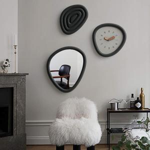 Nordic Style Irregular Wall <b>Clock</b> With Mirror Effect <b>Battery</b> Powered For Living Room Decor - Product Image 3