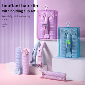 LMLTOP Lot de bigoudis en plastique avec pinces et attaches <span class=keywords><strong>velcro</strong></span> pour cheveux SY134 - Product Image 3