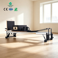 Equipo Multifuncional de Yoga y Pilates con Látex Elástico para el Hogar, Reformer de Yoga de Aleación de Aluminio