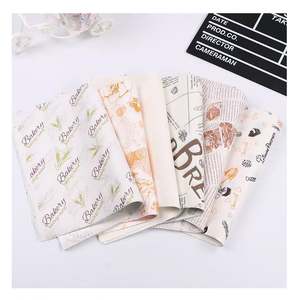 Papier sulfurisé blanc enduit de PE imprimé avec logo pour emballage alimentaire, idéal pour viandes, hamburgers, frites et sandwichs, résistant à la graisse - Product Image 5