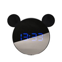 Nur für Studenten: LED-HD-Digital-Multifunktions-Smart-Wecker, modernes, minimalistisches Design, Kunststoff, Acrylglas