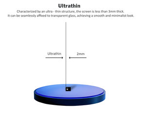 <span class=keywords><strong>Pellicola</strong></span> LED Trasparente Adesiva Curva Ultra Sottile Personalizzata Creativa Schermo a Colori Completi <span class=keywords><strong>Pellicola</strong></span> LED Trasparente - Product Image 3