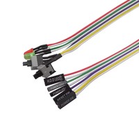 Cable de Alimentación para Placa Base de PC ATX de 65CM, Interruptor de Botón de Reinicio y Encendido/Apagado ATX con Luz LED, Cable para Bisel Frontal de Caja ATX