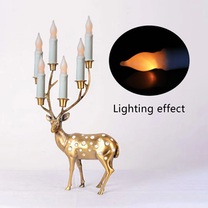 Vela de cabeza de bombilla de cera corta LED, vela cónica sin llama intermitente, decoración electrónica de vacaciones, luz decorativa para fiesta de boda - Product Image 5