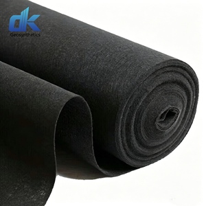 Tissu géotextile non tissé en polypropylène noir 135 g/m², 150 g/m², 200 g/m² pour aménagement paysager et construction routière - Product Image 1
