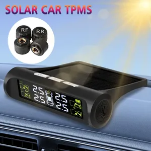 <span class=keywords><strong>Sensor</strong></span> <span class=keywords><strong>TPMS</strong></span> para coche, sistema de control de presión de neumáticos, sistema de alarma de seguridad de presión de neumáticos de rueda automática, pantalla LCD Digital de batería - Product Image 4