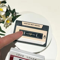 Cassettes audio personnalisées avec logo, 60/300 secondes, enregistreur de messages OEM, carte de vœux sonore personnalisable pour la remise des diplômes, la Saint-Valentin