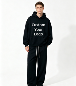 Sweat-shirts à capuche unisexes surdimensionnés personnalisés de haute qualité pour l'hiver, en polyester/coton 350 GSM, streetwear - Product Image 1