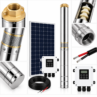 Pompe à eau solaire 3YII de 3 pouces, pompe submersible pour puits profond, avec contrôleur MPPT intégré pour l'irrigation