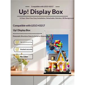 Flying House <span class=keywords><strong>Tour</strong></span> 43217 Ensemble de blocs avec boîte de présentation en plastique et couvercle anti-poussière fait main - Product Image 5