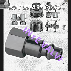 Yuhuan, 1/4 'npt, Промышленные Пневматические детали, черные латунные фитинги - Product Image 2