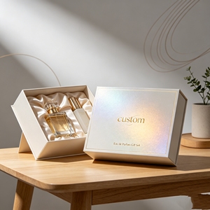Scatola di Lusso Personalizzata per Profumi con <span class=keywords><strong>Cartone</strong></span> Riciclabile, Laminazione Lucida/Opaca, Goffratura, Stampa UV a Spot, Opzioni Personalizzabili - Product Image 1