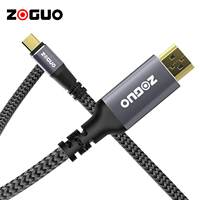 Câble USB C vers HDMI de haute qualité 4K @ 60Hz Câble USB 3.1 Type-C vers HDMI 2.0 pour connecter le téléphone à la télévision HDTV