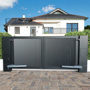 Porte en aluminium moderne automatique Portes principales coulissantes Conceptions de jardin Porte en aluminium - Product Image 2