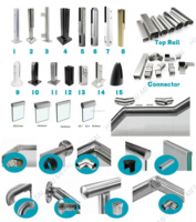 HJ Schwarzer Edelstahl Rahmenloses Glas Rundes Spigot-Geländer für Schwimmbad-Zaun Garten Balkon Glas-Spigot