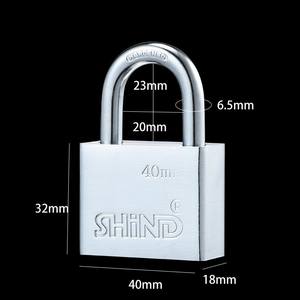 उच्च गुणवत्ता वाले स्टेनलेस स्टील लॉक वाटरप्रूफ एंटी-जंग विरोधी जंग रोधी पैडलॉक प्रीमियम उत्पाद - Product Image 4