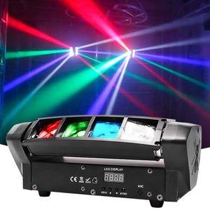 Barato 8PCS Led Dj Laser <span class=keywords><strong>Spider</strong></span> Beam Stage Light RGB <span class=keywords><strong>Farmer</strong></span> Led Grow Party Light Luces de piso de discoteca activadas por sonido - Product Image 2