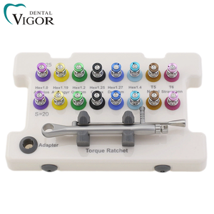 Dental Universal Prosthetic Kit 16Pcs Implant <b>Torque</b> Wrench Screwdriver <b>Set</b> for 10-70NCM Restoration - Product Image 2