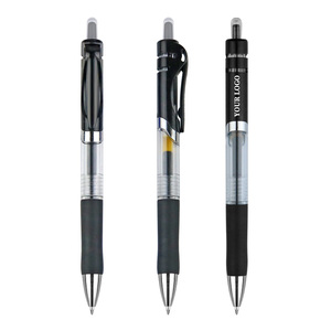 Glatter Einziehbarer 0,5mm Gelstift mit Logo Schwarz Blau Rot für Geschenke Geschäftstreffen Schule - Product Image 2