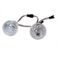 Shiji 45mm DC24V IP65 Pixel LED programmable RVB, éclairage ponctuel en matériau PC pour parcs d'attractions et publicité sur façades de bâtiments