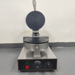 <b>Round</b> <b>Waffle</b> Machine ZU-1W Electric Non-Stick Coated With Timer For Catering Equipment - Product Image 1