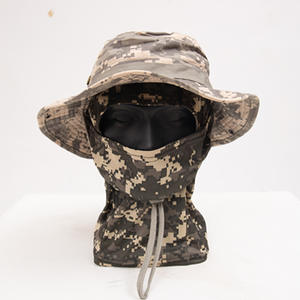Venta al por mayor Boonie sombrero de pesca al aire libre senderismo Camping pesca máscara de esquí pasamontañas con Safari sombreros hombres - Product Image 5
