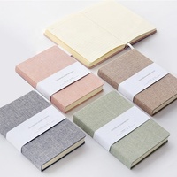 Produits écologiques 2026, papier Tomoe River FSC, carnet personnalisé avec couverture en tissu, journal à texture lin, carnet personnalisé avec couverture en lin
