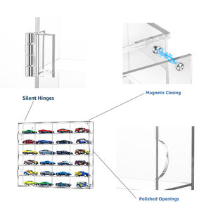 Transparent <strong>Wall</strong> Mounted Dustproof Model Car <strong>Display</strong> Rack Case Clear Acrylic Protectors for Toy Car Storage and <strong>Display</strong> - Product Image 6
