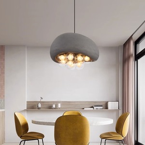 Lámpara Colgante LED de Estilo Nórdico Wabi-Sabi, Altura Ajustable, Regulable, para Comedor, Iluminación Creativa y Única para Dormitorio - Product Image 6
