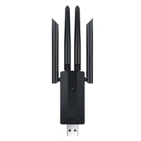 Orijinal fabrika 1200Mbps 4 antenler 2.4G 5Ghz Dual Band Wifi Usb adaptörü kablosuz sürücü ücretsiz ağ kartı için Windows 7 10 11