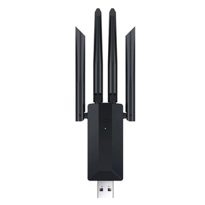 Nhà Máy Ban Đầu 1200Mbps 4 Anten 2.4G 5Ghz Dual Band Wifi USB <span class=keywords><strong>Adapter</strong></span> Trình Điều Khiển Không Dây Miễn Phí Card Mạng Cho Các Cửa Sổ <span class=keywords><strong>7</strong></span> 10 11 - Product Image 2
