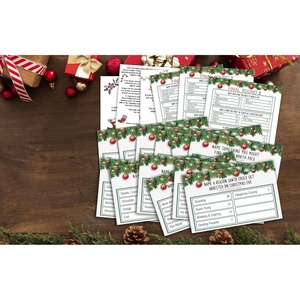 Natale amichevole faida Quiz carte di gioco per feste di gruppo di famiglia evento di vacanza notturna per adulti colleghi festa di Natale - Product Image 3