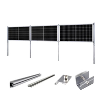 Support de montage personnalisé pour clôture verticale solaire PV Système de clôture de ferme solaire bifaciale à montage vertical