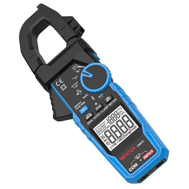 CM87C Digital Clamp Meter 600A AC Current Tester True RMS Auto Range Resistance Diode Multimeter Tes Digital Clamp Meter