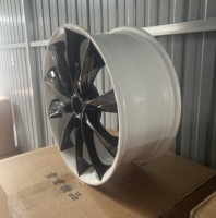 Llantas de Aleación Forjadas Ligeras de 19 y 20 Pulgadas, Borde Blanco, Radios Negros, 5x120 5x130, Llantas Cóncavas para Camionetas, SUV, 4x4, Todoterreno