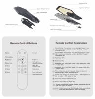 Nouvelle Lampe Solaire Routière X1 à Panneau Solaire Séparé LED 400W-1200W Super Lumineuse Toute Nuit en Aluminium IP66 pour Extérieur avec Batterie