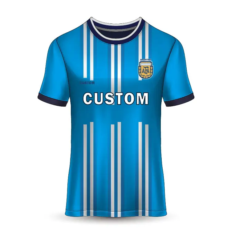 Costumbre La Copa Del Mundo 2022 Camiseta Seleccion De Futbol Argentina 3 Estrellas Messi Juniors Ninos maglie da calcio originali
