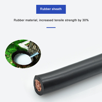 VDE Litzen kupfer leiter 16 25 35 50 70 95 mm2 PVC-Schweiß kabel mit flexiblem H01N2-D E-Gummi mantel 1/0 2/0 4/0 AWG-Kabel